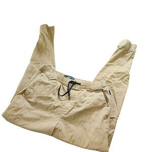 Hollister Men's khaki Elastic Waist and cuff Chino Pants size MT